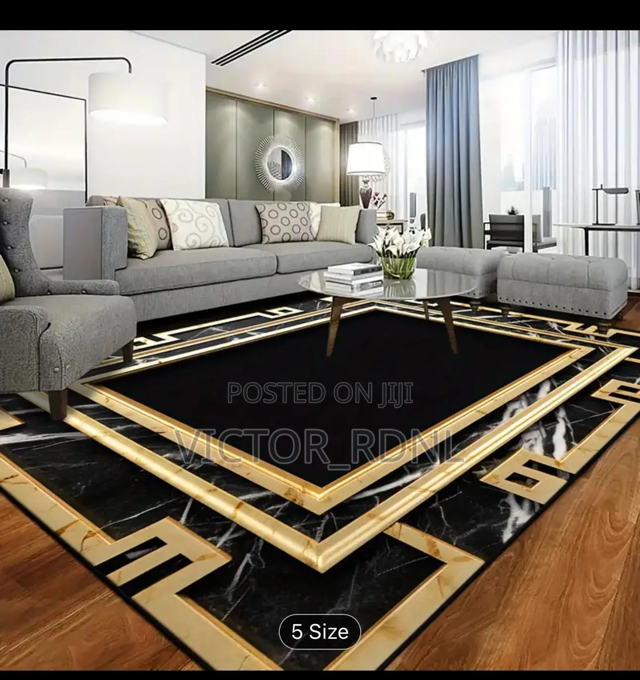Rubber Center Rug