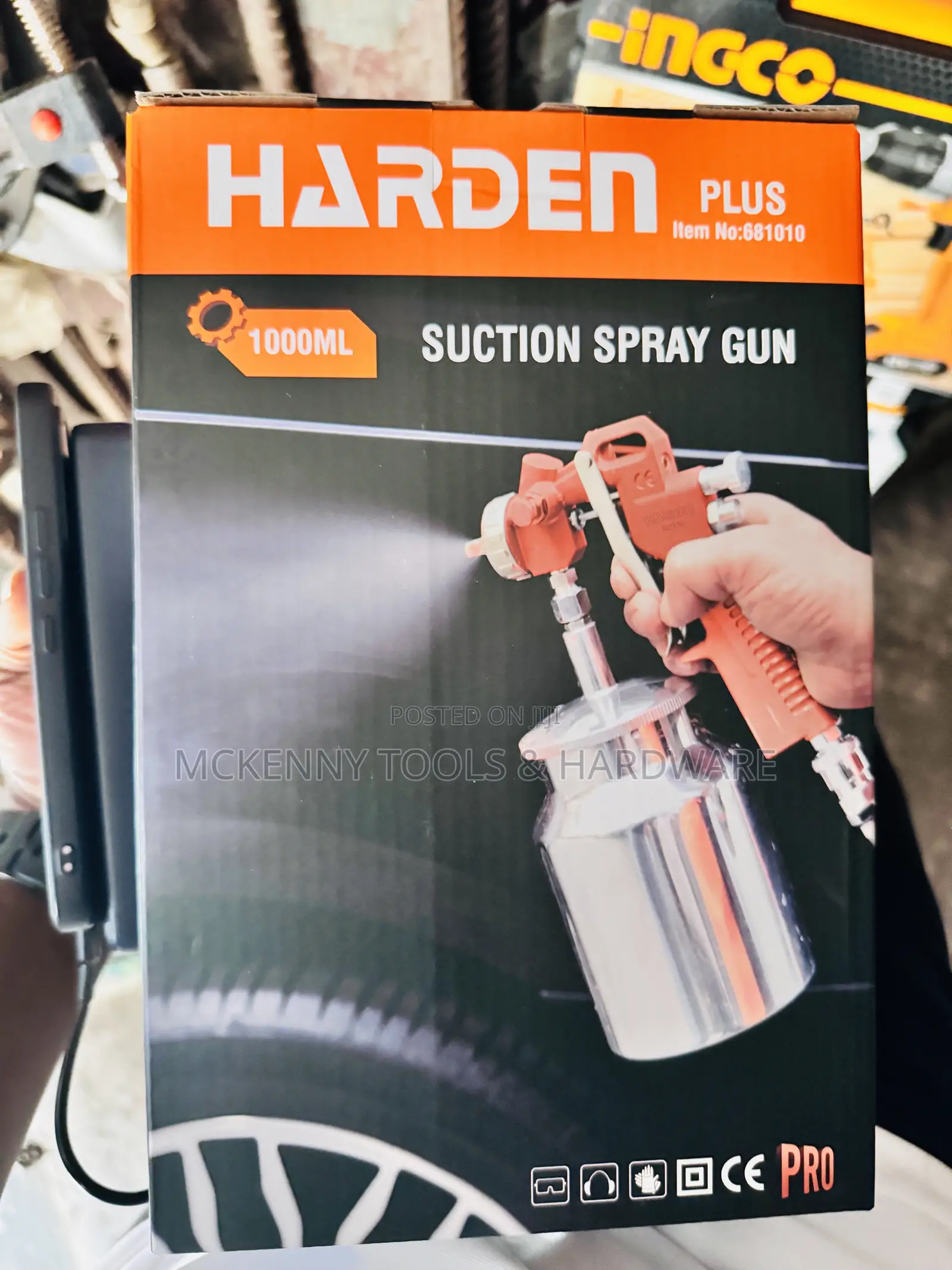 Harden PLUS 1000ml Suction Spray Gun