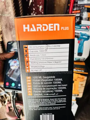Harden PLUS 1000ml Suction Spray Gun