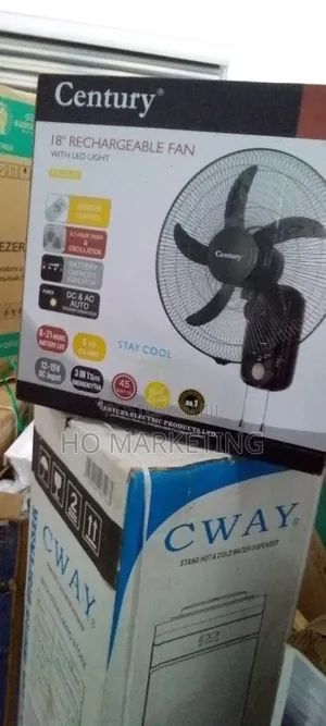 Century Storm 18" Rechargeable AC DC Wall Fan