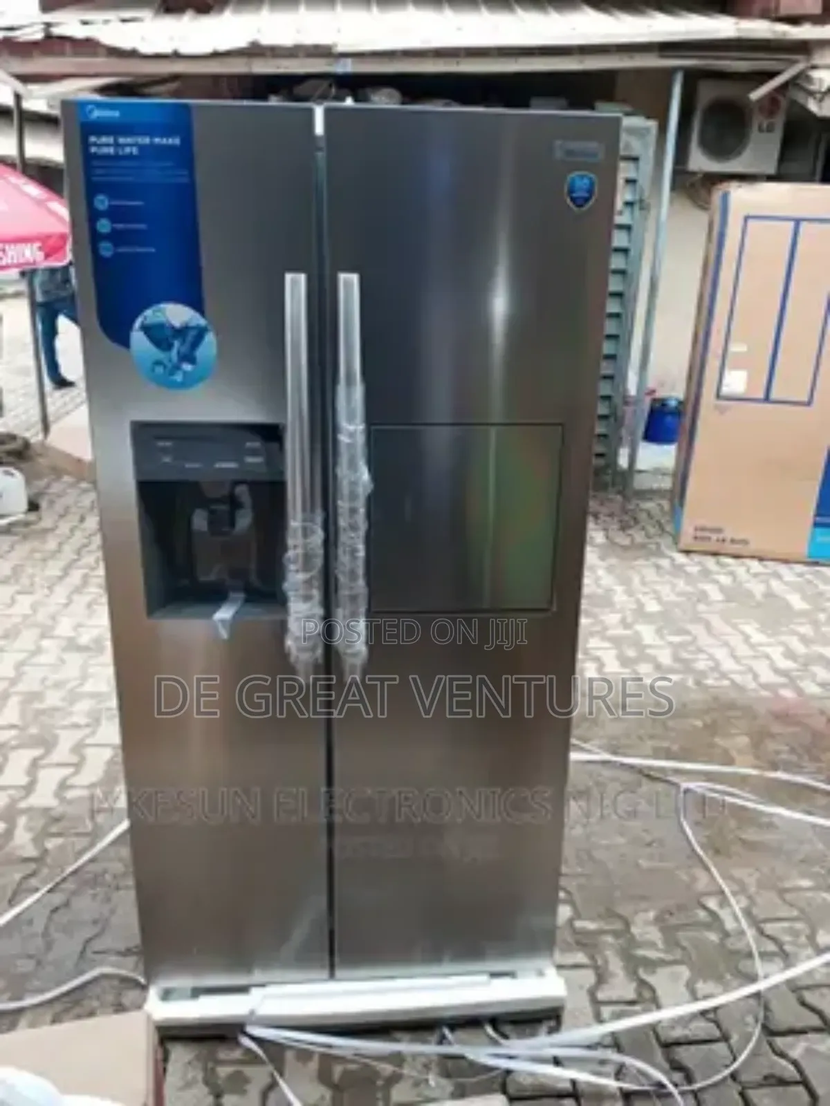 Brand New Middea Side-Side 567liter Double Door Refrigerator