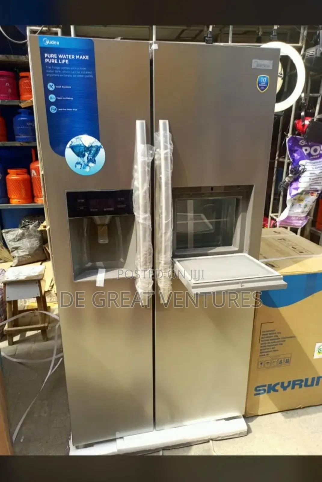 Brand New Middea Side-Side 567liter Double Door Refrigerator