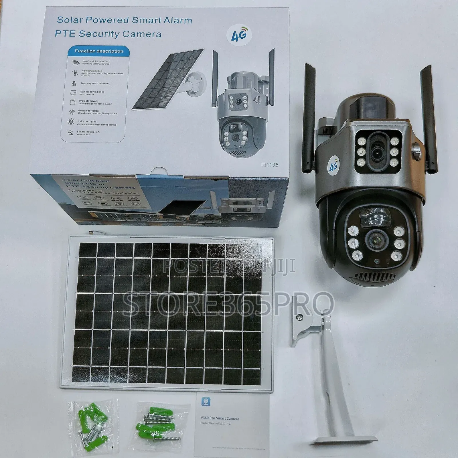 Solar Energy Alert Security PTZ Camera