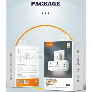 Ldnio Sc2311 2 Socket/2usb/Type-C Outlet