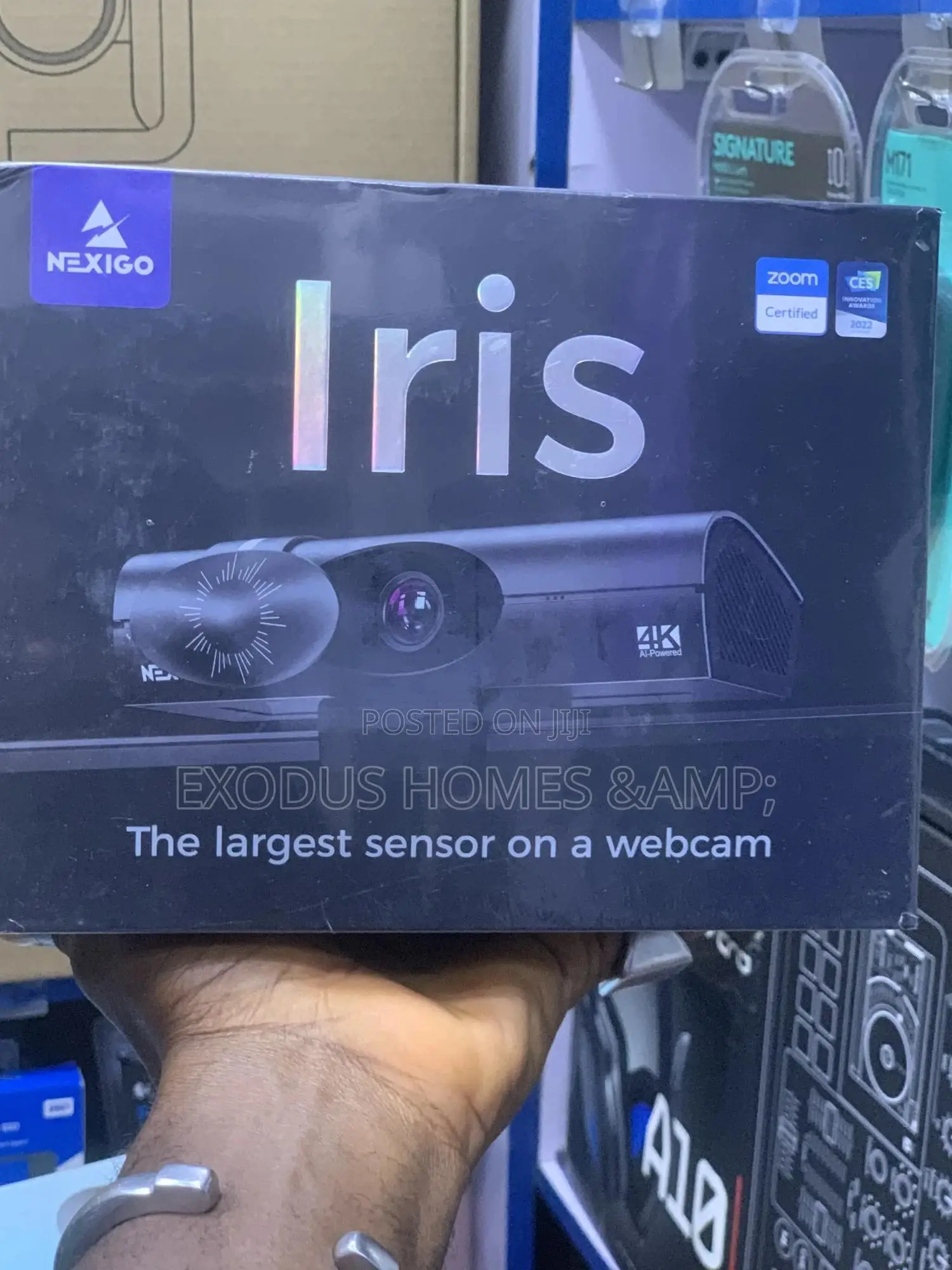 Nexigo Iris, AI Webcam With 1/1.8" Sony_sensor, Onboard