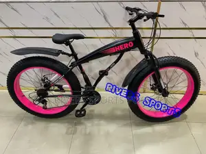 Hero 26" Fat Tyre Bicycle Big Bike Adult With 7 Speed Gear
