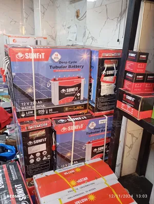 12v220ahms Sunfit Tubular Battery