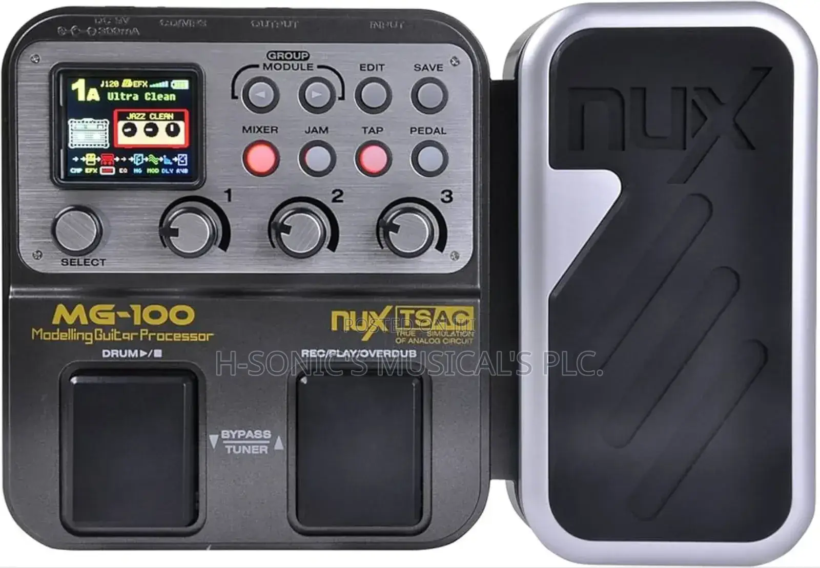 Nux MG - 100 Modeling Guitar Processor Effect Pedal