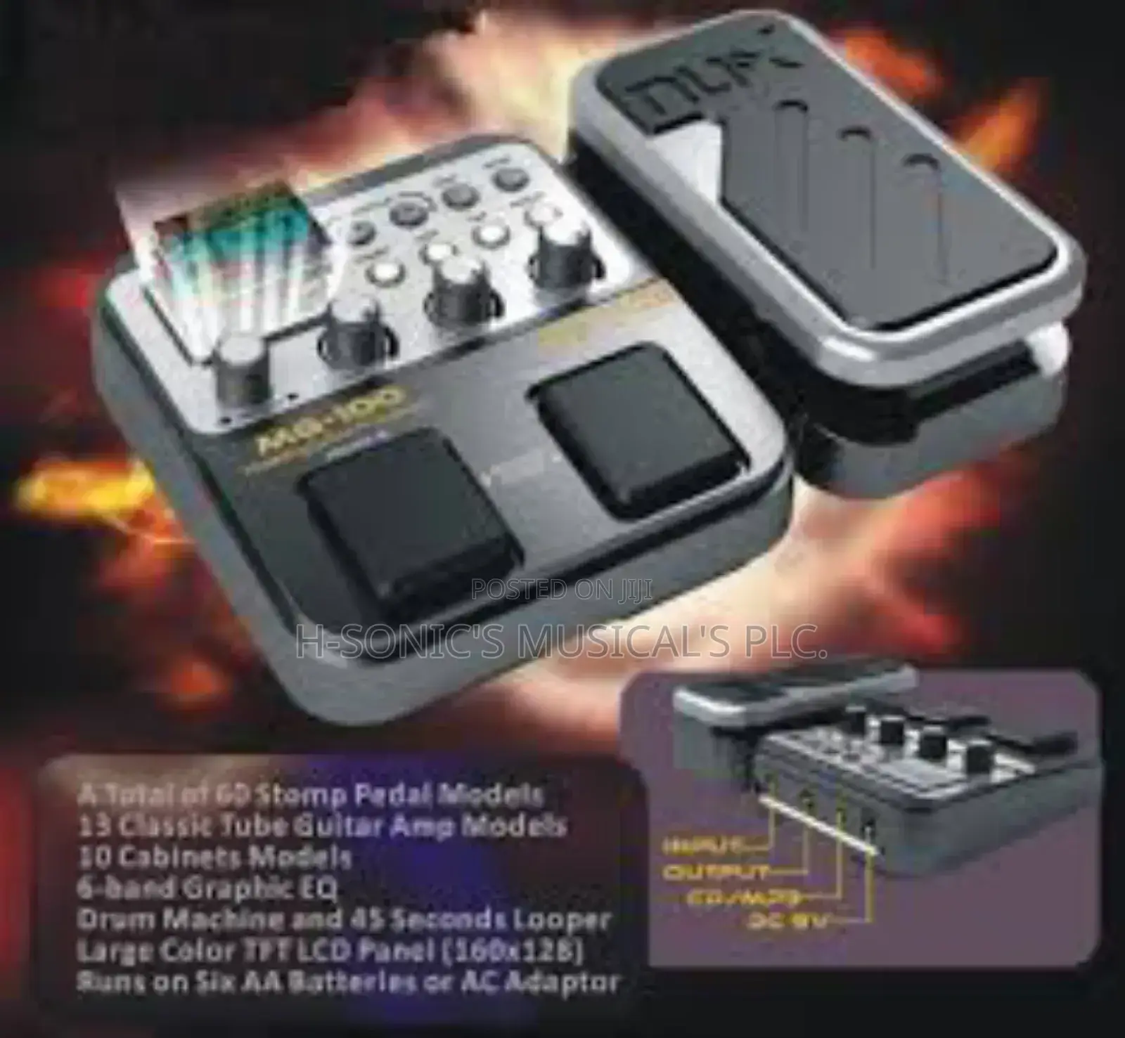 Nux MG - 100 Modeling Guitar Processor Effect Pedal