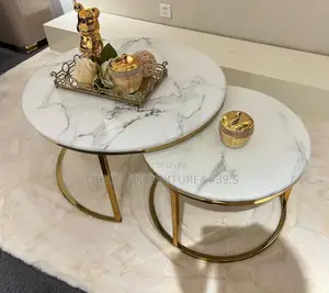 Portable Marble Center Table