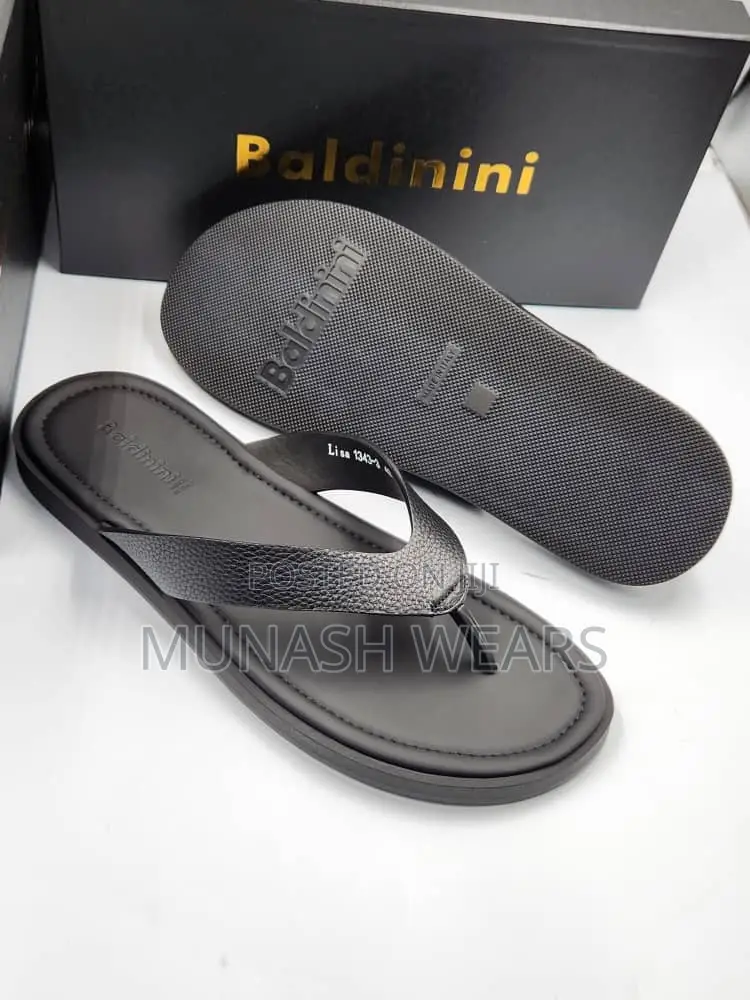 Italian Baldini Leather Slipers