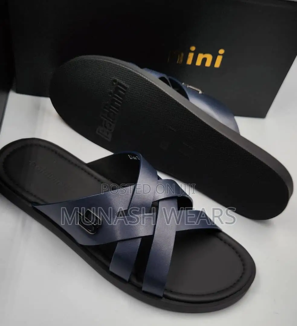 Italian Baldini Leather Slipers