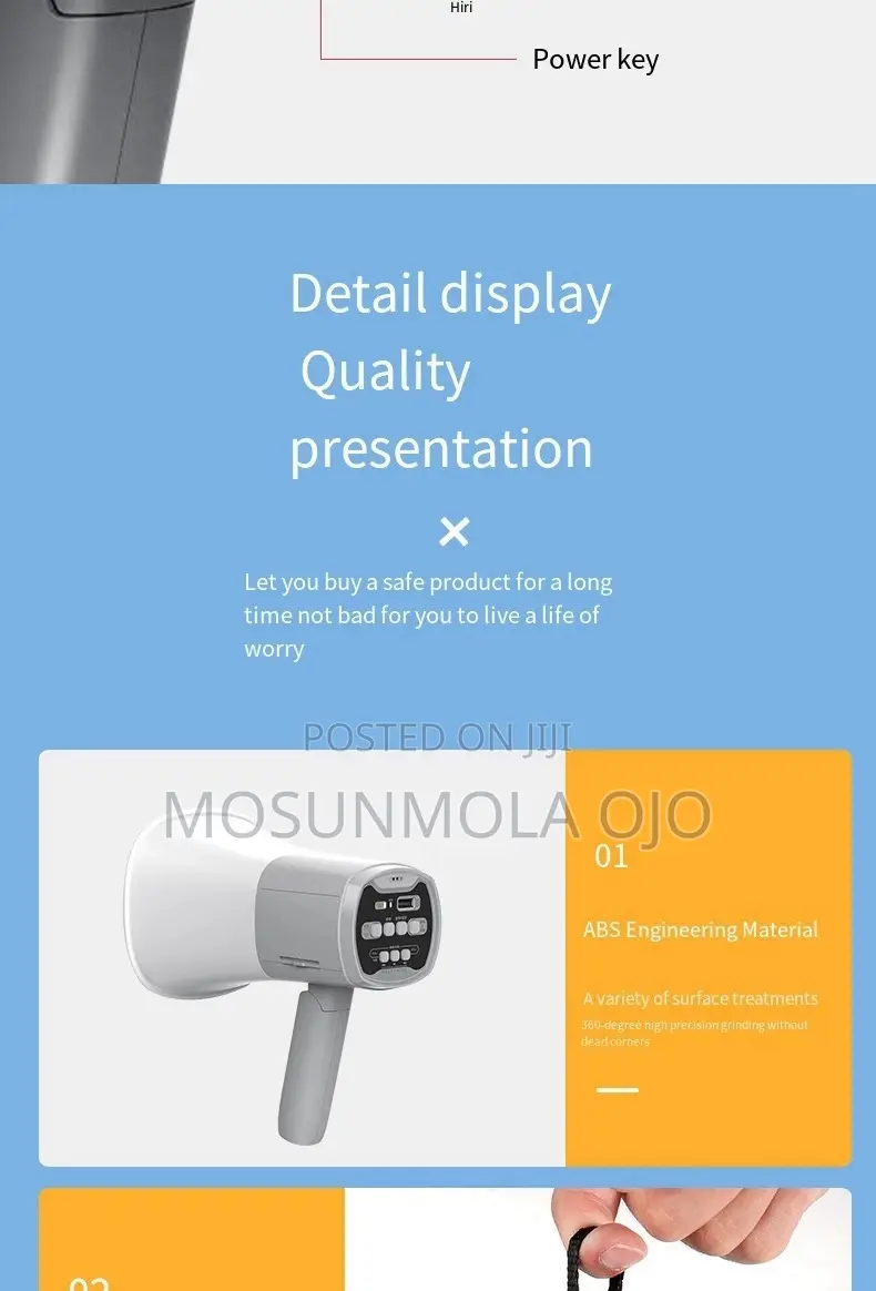 Rechargeable Megaphone/Speaker-Handheld