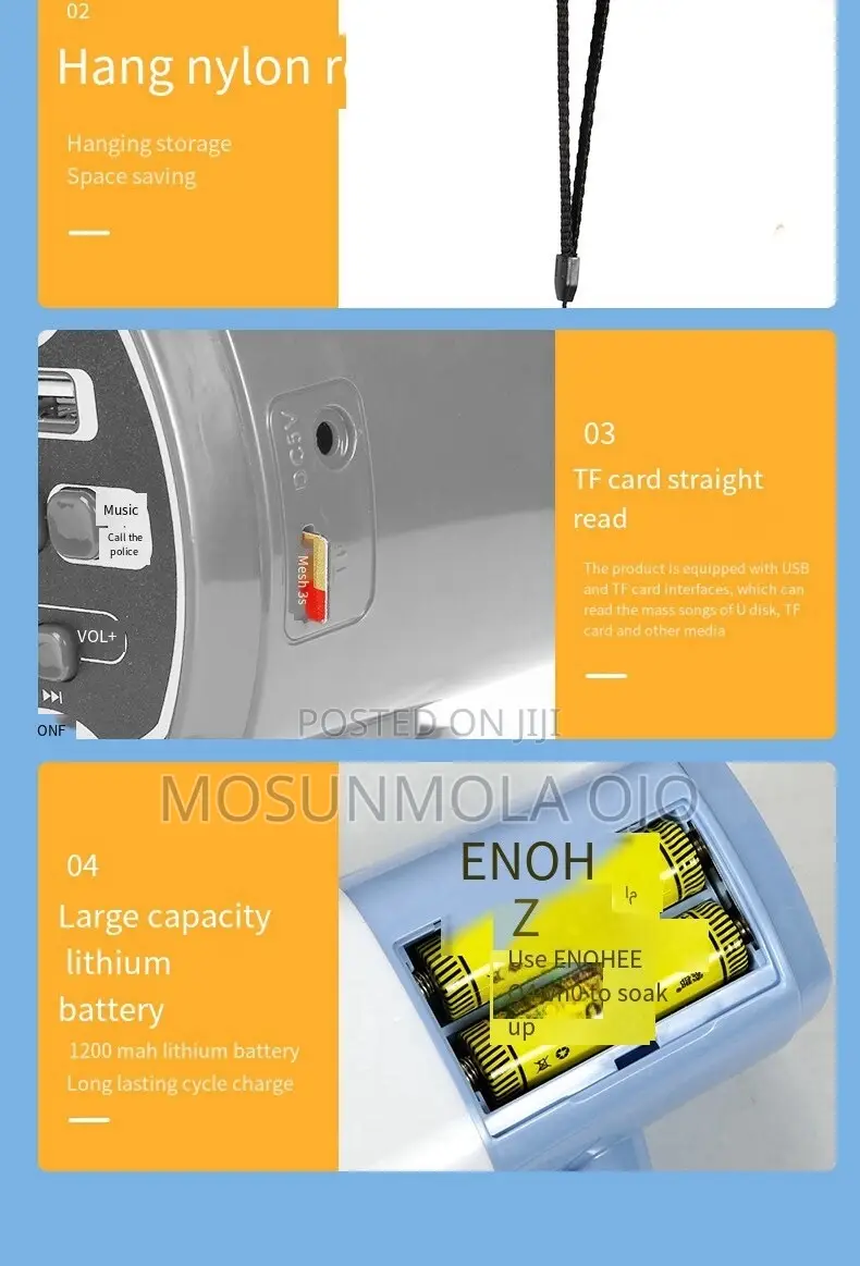 Rechargeable Megaphone/Speaker-Handheld