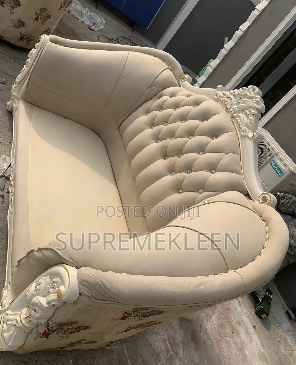 Upholstery Sofa Transformation. Before Meets After