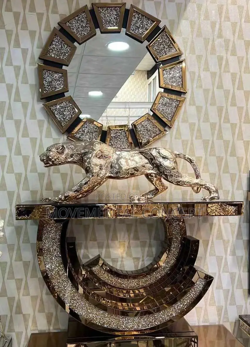 Executive Mirror Console Table