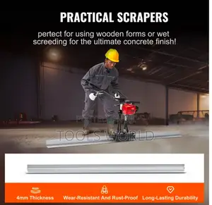 Concrete Bull Float Power Vibrating Screed With 4meter Board
