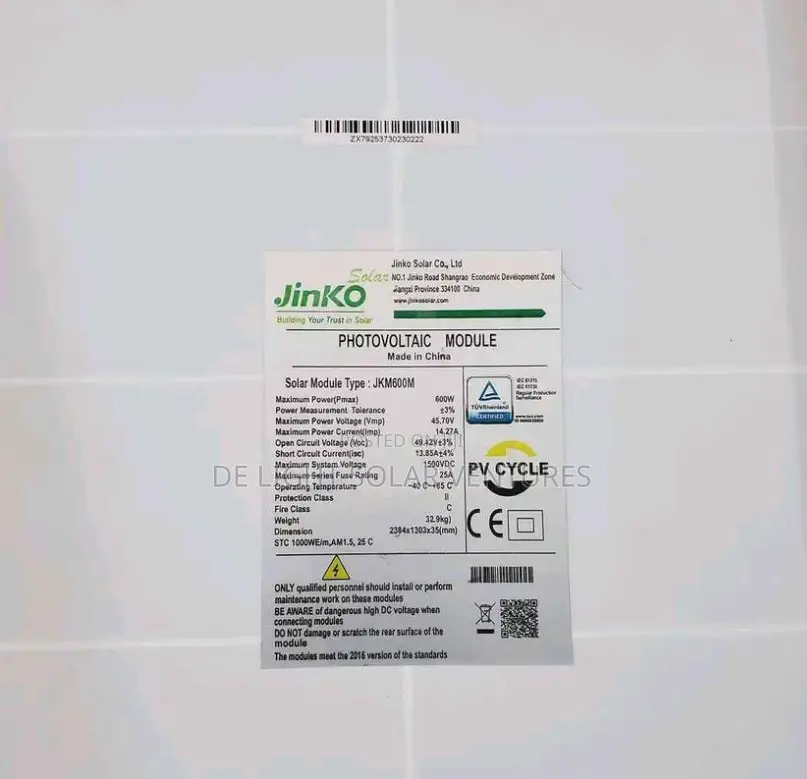 600w 144cell Jinko Solar Panel