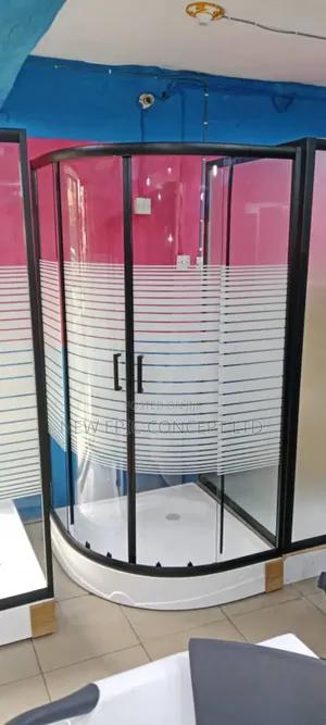 Italian Black Frame Shower Cubicle