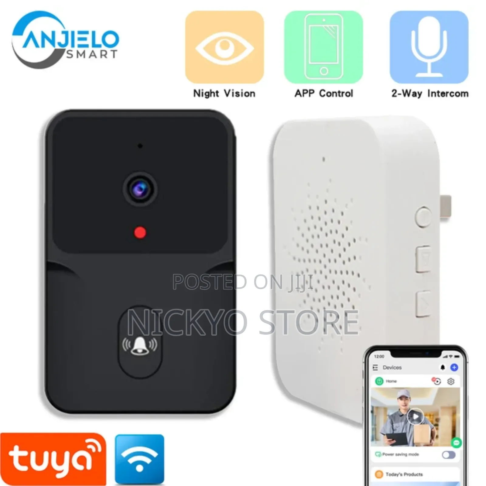 Wireless Doorbell Wifi Video Intercom for Home Security