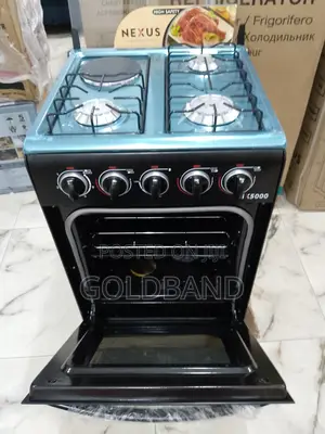 Nexus 3+1 Auto Ignition Gas Cooker Black Knob (Nx-5055bc)