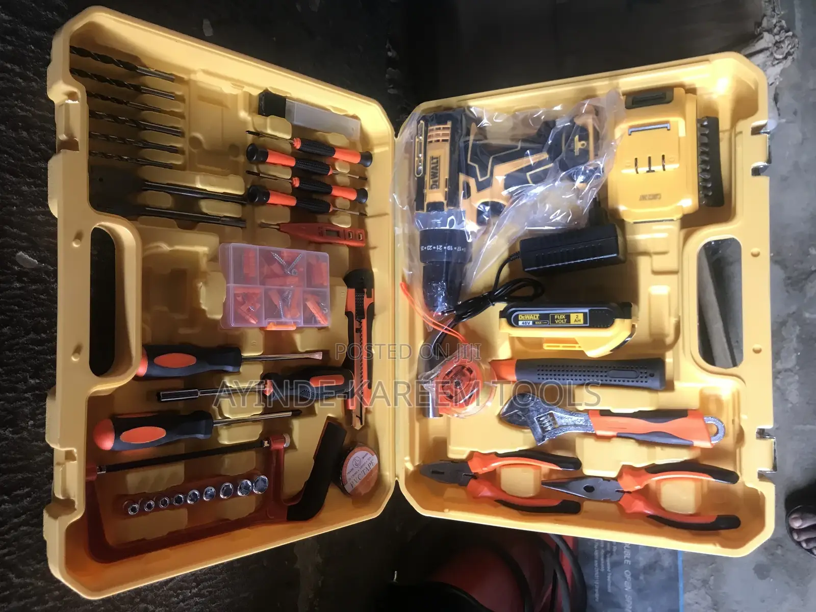 Electrical Tool Box Set With Screw Machine