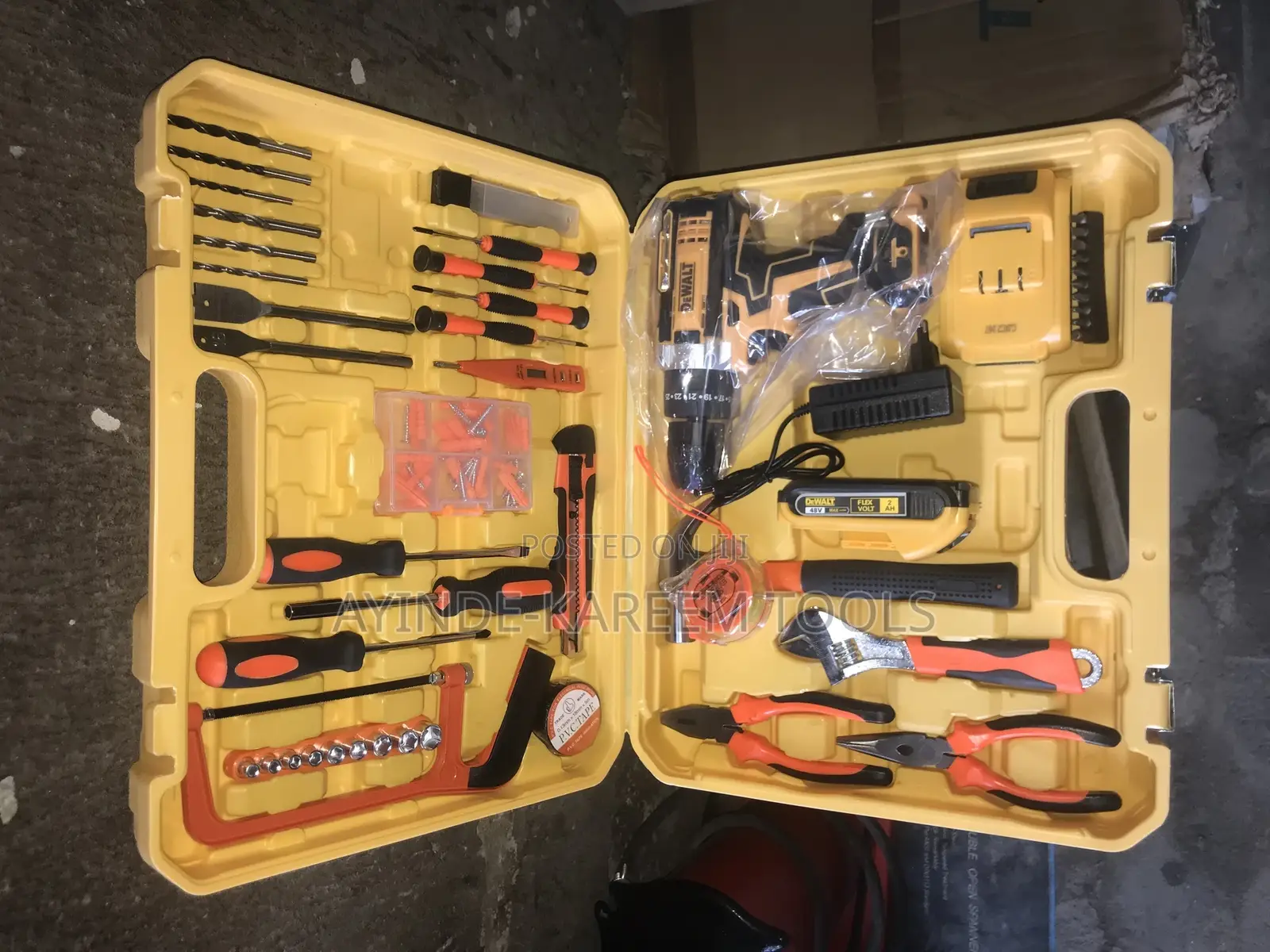 Electrical Tool Box Set With Screw Machine