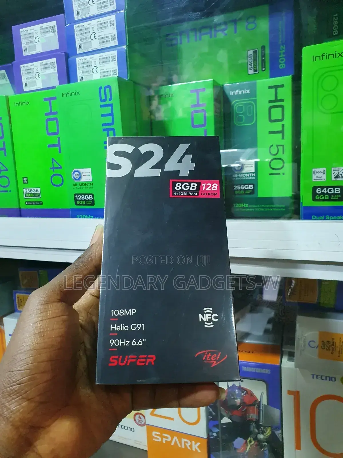New Itel S24 128 GB Black