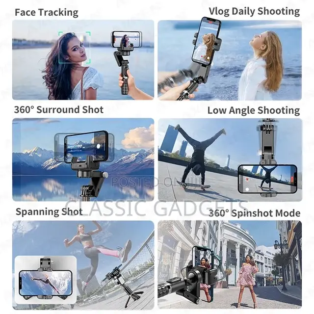 Q18 Desktop Gimbal Stabilizer With Smart Tracking Mode