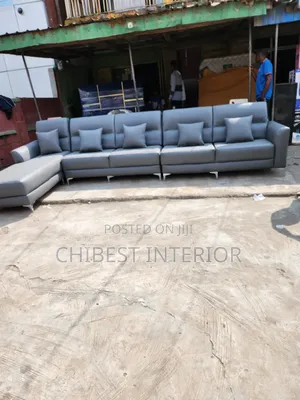 High Quality 14ft Couch Made With Skin Leather.