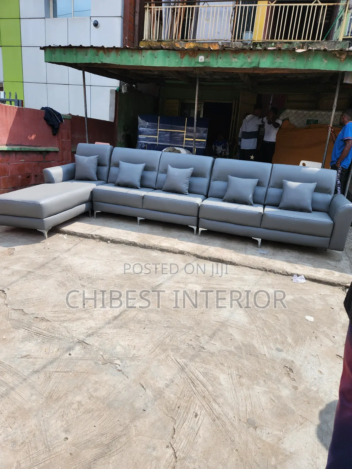 14by6ft Leather Sofa Couch.