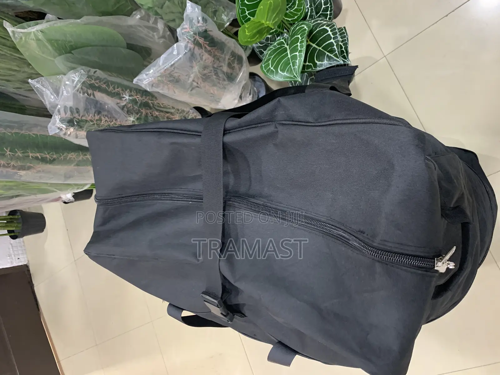 Black 6 Wheels Cargo Bag