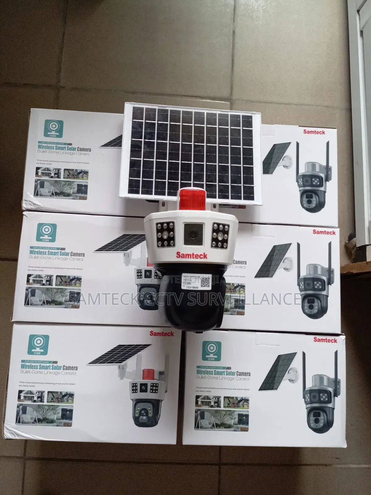 4g Solar Triples Lens Camera