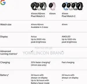 Google Pixel Watch 3 (45mm) - Android Smartwatch