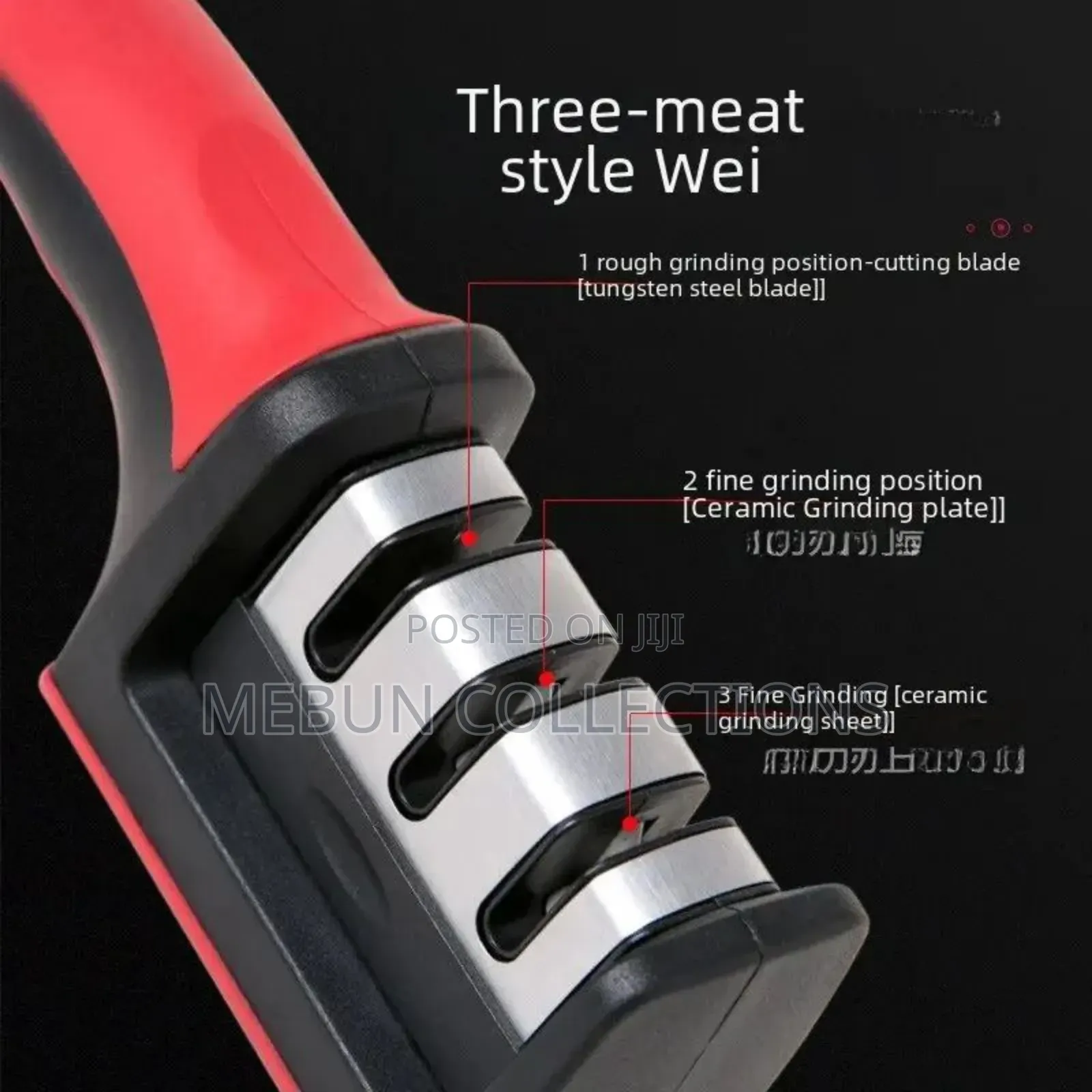 Three-Mouth Knife Sharpener