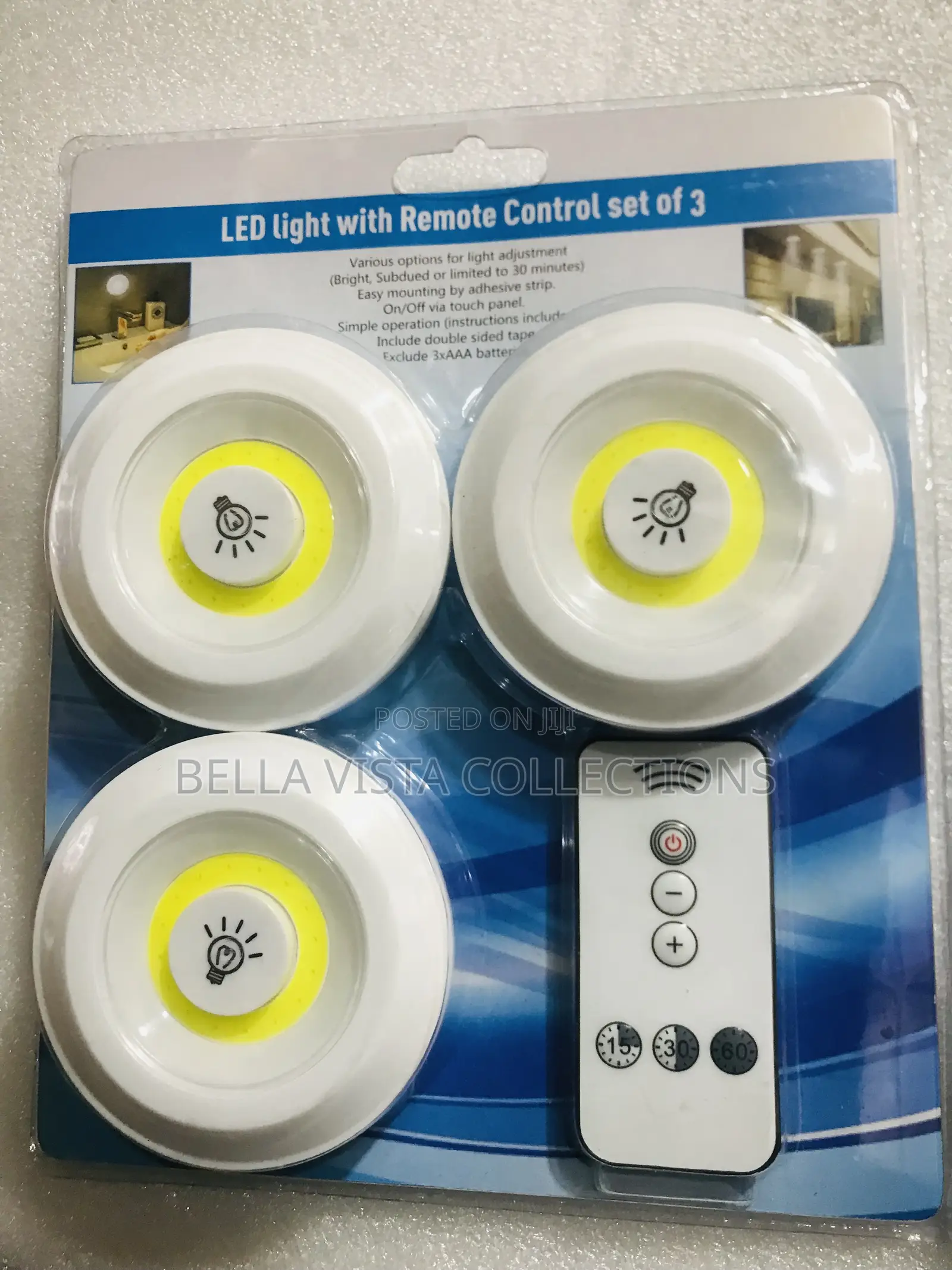 3 Set Led Lights With Remote Control