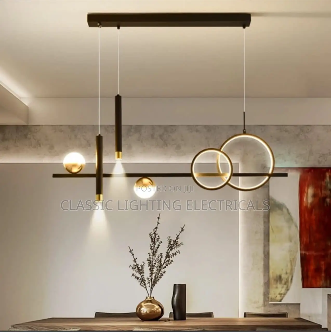 Nordic Creative LED Chandelier With Spotlights Kitchen Light