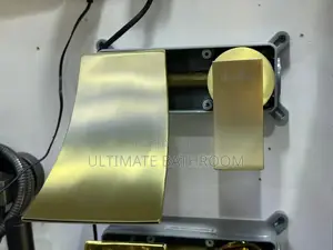 Brush Gold Waterfall Basin Mixer