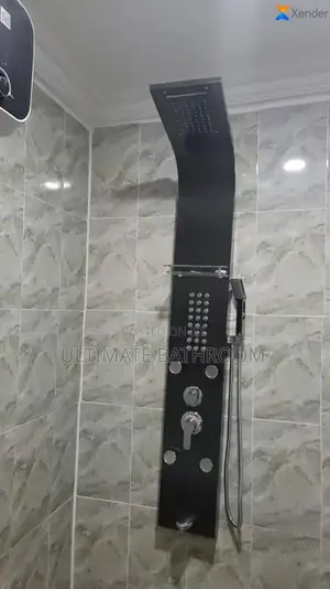 Black Power Shower With Nozzle