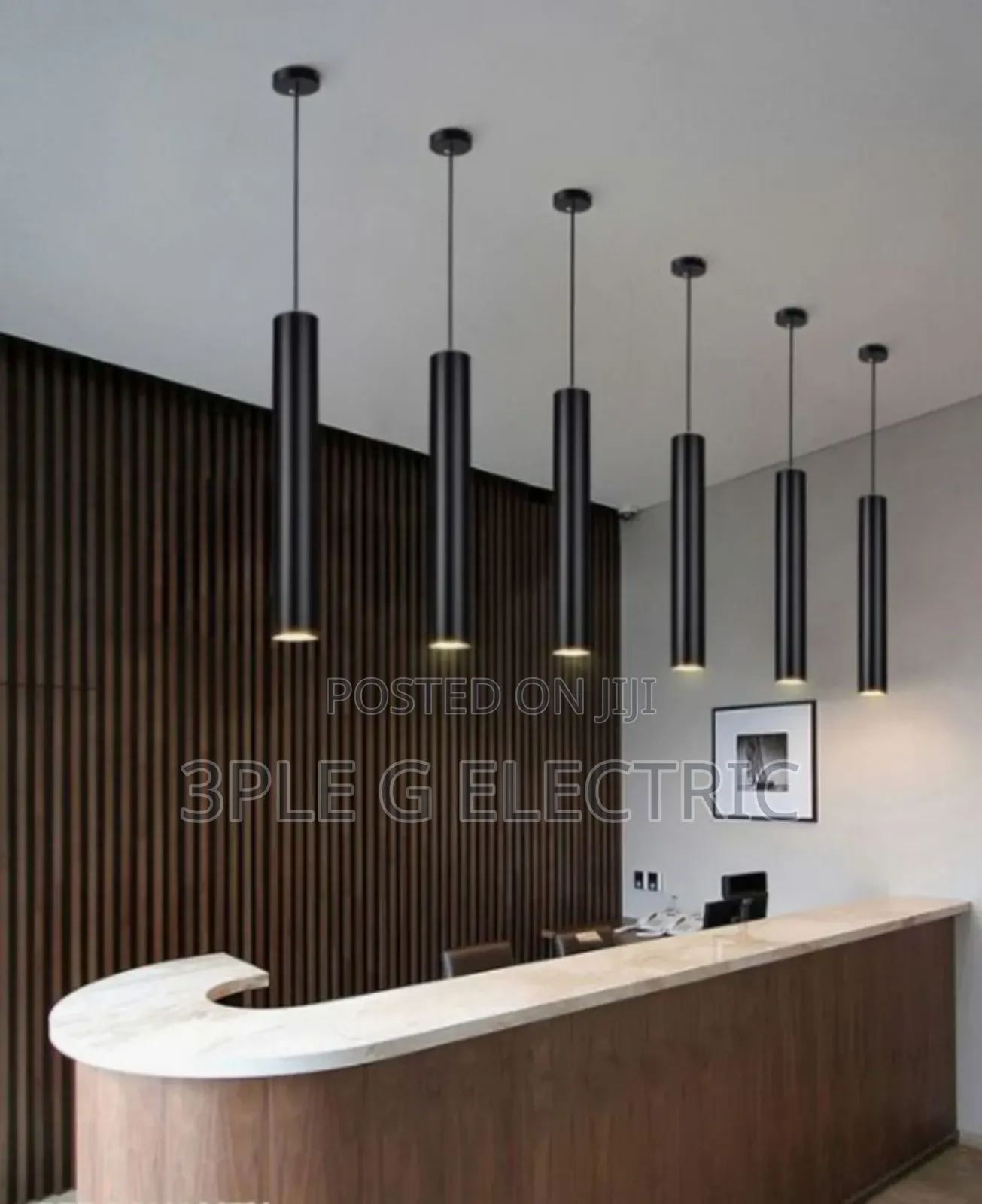 Morden Black Led Dropping Pendant Lamp