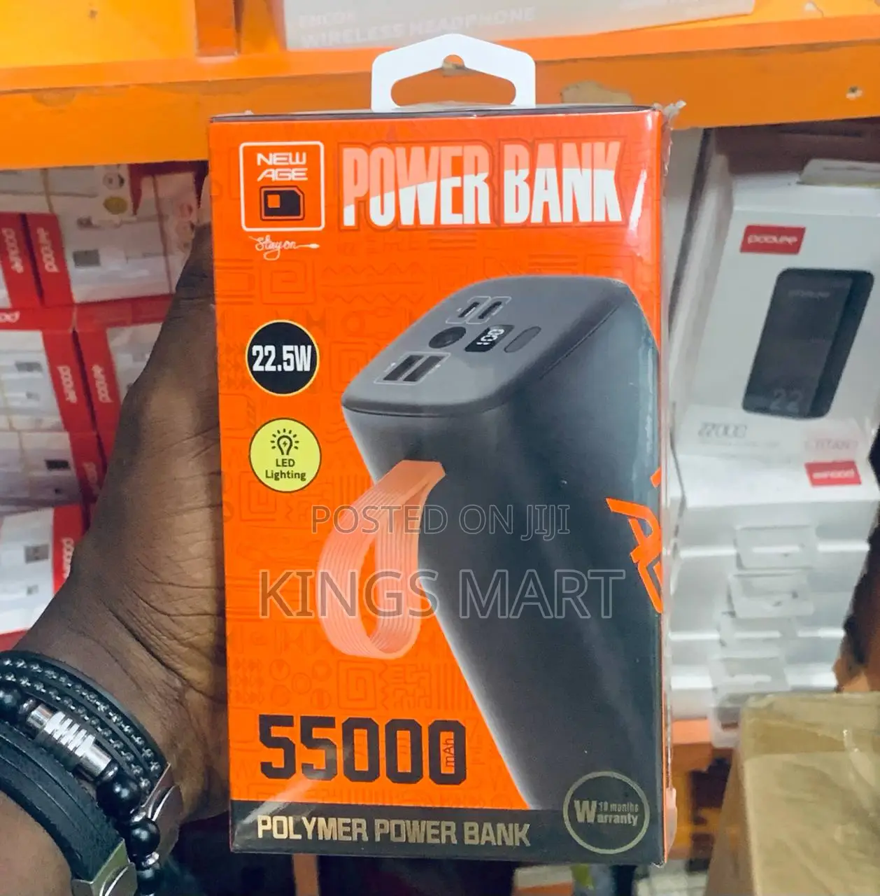 New Age 55000mah Turbo Ultra 5 22.5W Fast PD Power Bank