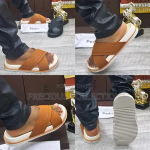 Photo - Men's Luxury Pedro Leather Slides