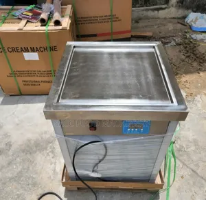 Single Square Fry Ice Cream Machine