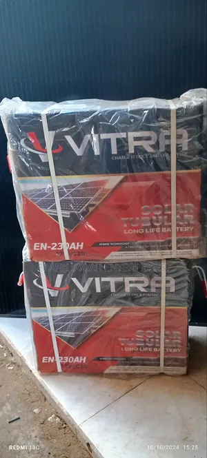 12v230ahms Vitara Solar Tubular Battery