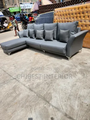 10ftby6ft Tall L-Shaped Leather Couch.