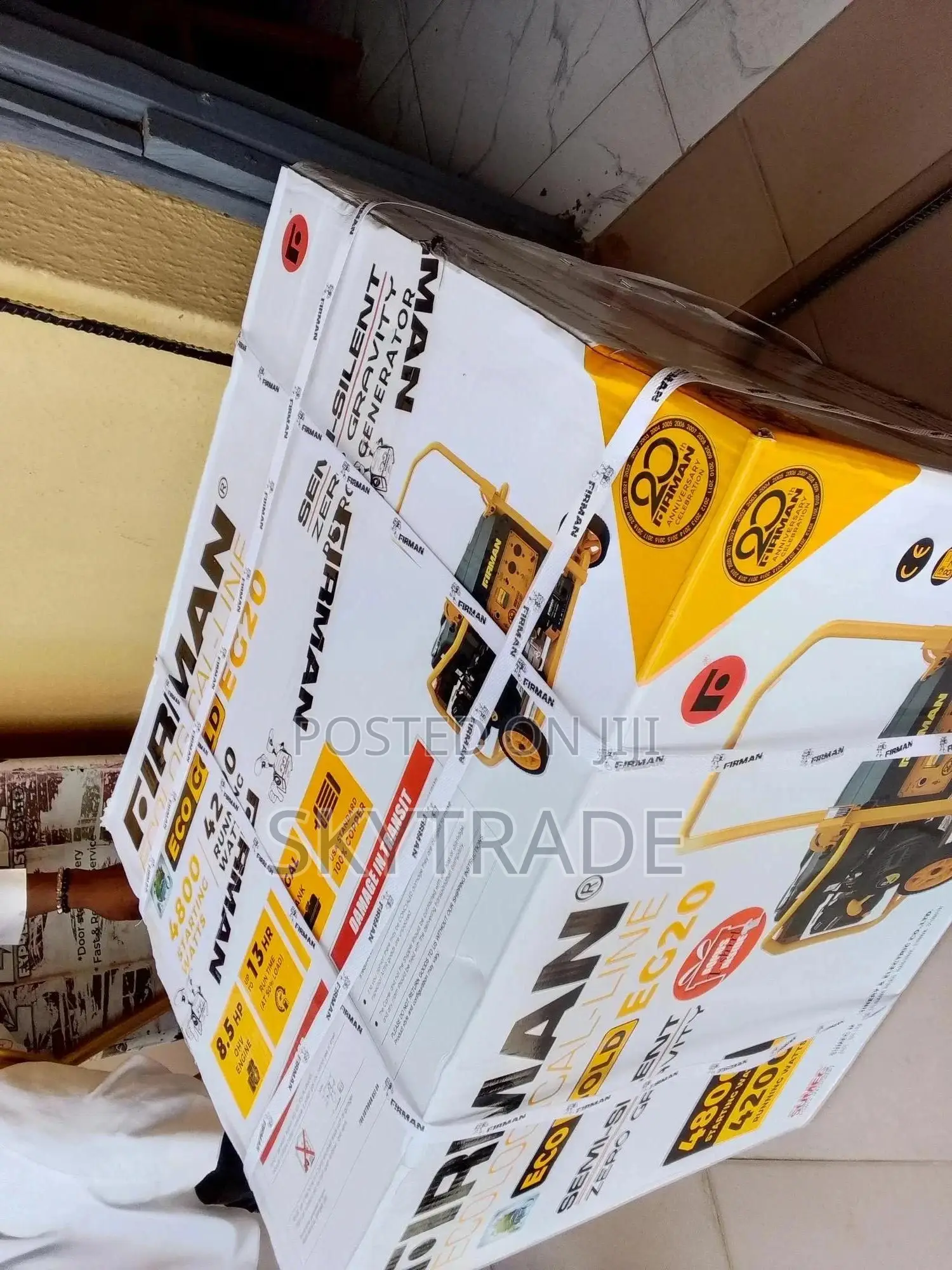 Firman (Eco Eg20) 4.5kva Automatic Generator With Tyres