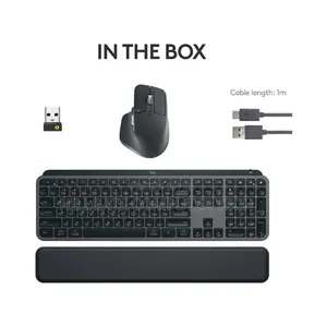 Logitech Mx Keys S Combo: Master 3s, Mx Keys S, Mx Palm Rest