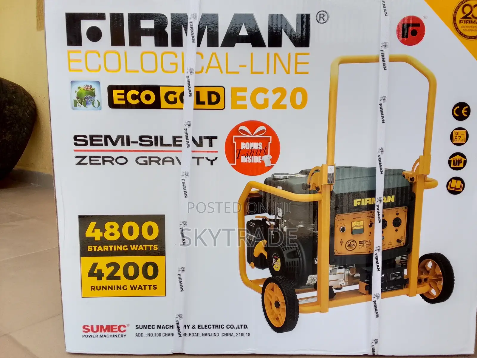 Efficient Firman (4.5kva) Gen Eco Eg20 + Key