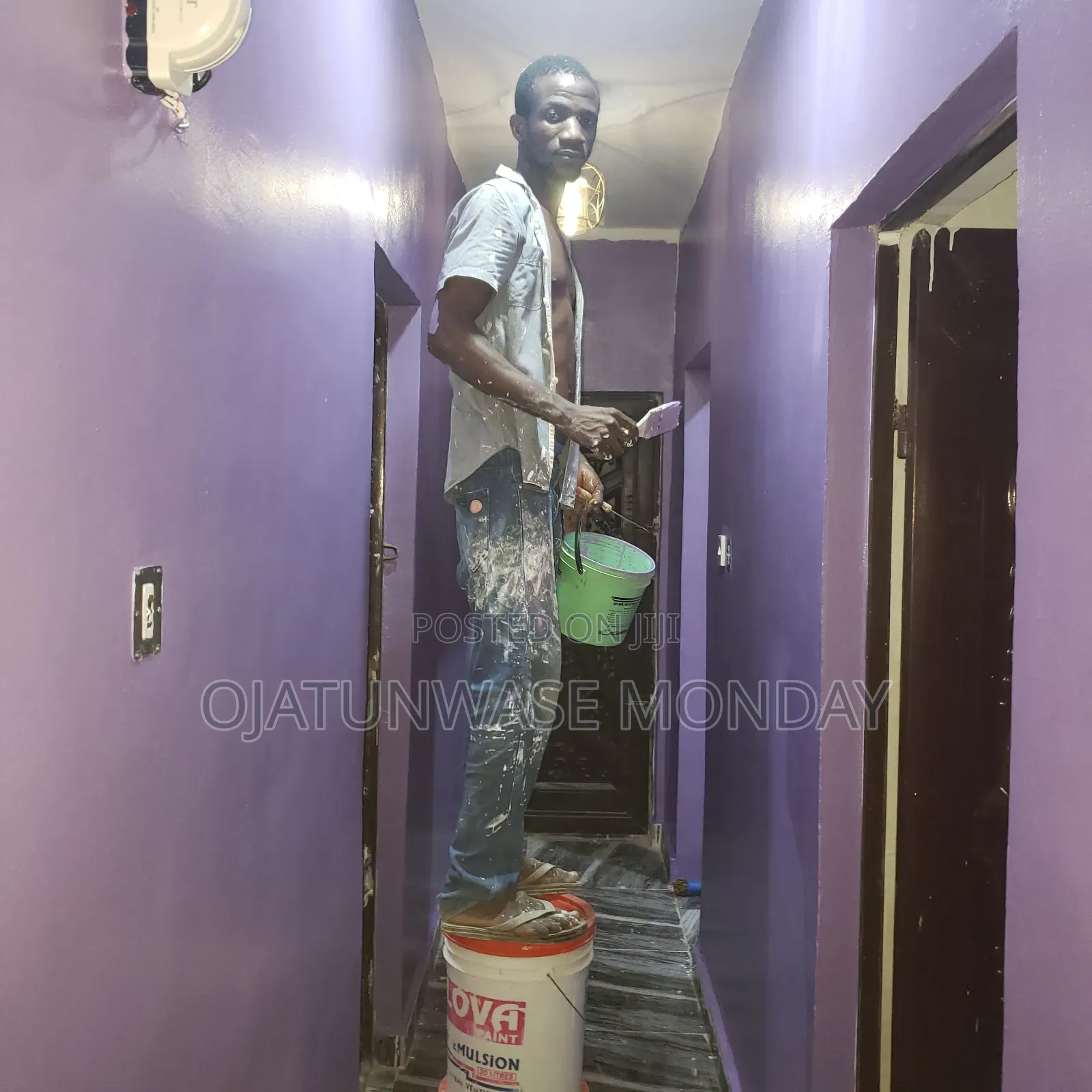 Technician E.G Conduit Surface Wiring Painting