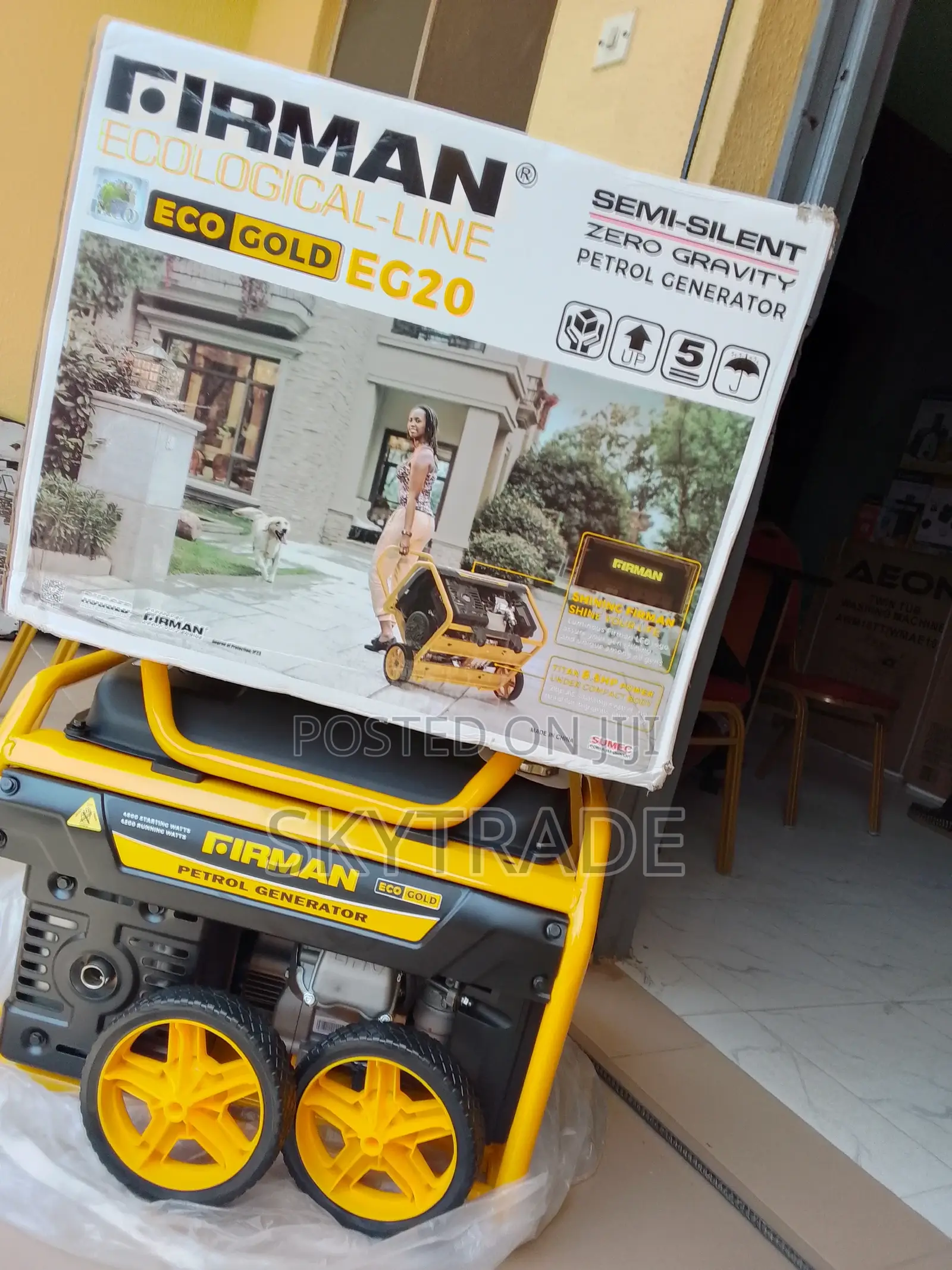 Durable Sumec Firman (Zero Gravity) Generator 4.5kva 8.5hp